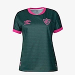 Camisa Baby Look 3 do Fluminense 2023 Umbro - Feminina VERDE