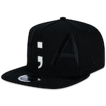 Boné New Era 9Fifty Orig.Fit A-Frame Collab Alexandre Herchcovitch Semicolon - Masculino PRETO