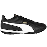 Chuteira Society Puma King Tt - Adulto PRETO/BRANCO