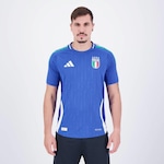 Camisa adidas Itália Home 2024 Jogador - Masculina AZUL