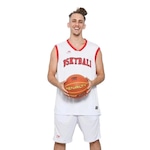 Camiseta Regata de Basquete Penalty 287 - Masculina BRANCO/VERMELHO