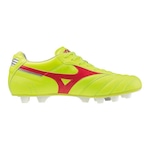 Chuteira Mizuno Morelia Ii Elite Md - Adulto AMARELO/VERMELHO