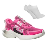 Kit Tênis Fila Racer Heating + Meia - Feminino ROSA