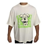 Camiseta Baw Over Dog Mushroom - Unissex Off White