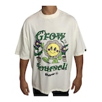 Camiseta Baw New Over Grow Yourself - Masculina BRANCO/VERDE