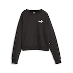 Blusão de Moletom Puma Fleece Ess+ - Feminino PRETO