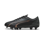 Chuteira de Campo Puma Ultra Play - Adulto PRETO/ROSA