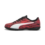 Chuteira Futsal Puma Rapido III IT BDP - Adulto PRETO/VERMELHO