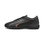 Chuteira Society Puma Ultra Play - Adulto PRETO/ROSA