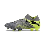 Chuteira de Campo Puma Future 7 Ultimate Rush - Adulto CINZA CLA/VERDE CLA