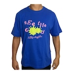 Camisa Baw Regular Smiley See The Good - Masculina AZUL