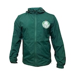 Jaqueta Corta Vento com Capuz Palmeiras Player Verde Betel - Masculina VERDE