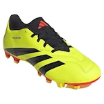 Chuteira de Campo adidas Predator Club - Adulto Amarelo/Preto