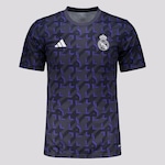 Camisa do Real Madrid adidas Pré Jogo - Masculina AZUL