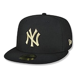 Boné Aba Reta New Era 59Fifty New York Yankees Mlb - Fechado - Adulto PRETO