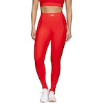 Calça Legging Run More Blocking Movement - Feminina VERMELHO