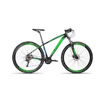 Bicicleta Aro 29 Aluminio Alfameq Tirreno Freio Hidráulico 27 Marchas PRETO/VERDE