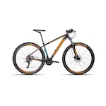 Bicicleta Aro 29 Aluminio Alfameq Tirreno Freio Hidráulico 27 Marchas PRETO/LARANJA