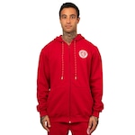 Jaqueta de Moletom do Internacional Canguru com Ziper Oficial Surf Center - Masculino VERMELHO