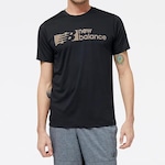 Camiseta New Balance Tenacity Graphic - Masculina PRETO