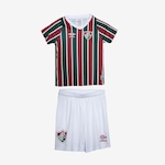 Kit Uniforme de Futebol do Fluminense Of. 1 2024 Clube Umbro - Infantil VERDE