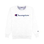 Blusão de Moletom Champion Logo Script Ink - Masculino BRANCO