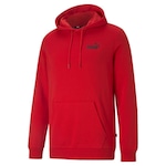 Blusão de Moletom com Capuz Puma Essentials Small Logo - Masculino Vermelho/Preto