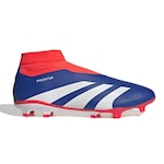 Chuteira de Campo adidas Predator League Ll - Adulto AZUL/VERMELHO