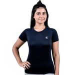 Camiseta Esporte Legal Proteção Uv50+ - Feminina PRETO