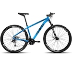 Bicicleta Aro 29 GTS Alumínio Supreme Freio a Disco Câmbio Shimano 21 Marchas - Unissex AZUL/PRETO