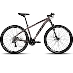 Bicicleta Aro 29 GTS Alumínio Supreme Freio a Disco Câmbio Shimano 21 Marchas - Unissex CINZA/PRETO