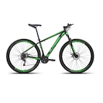 Bicicleta Aro 29  Alfameq Alumínio ATX  Freio a Disco Câmbio Shimano 21 Marchas - Unissex PRETO/VERDE