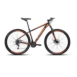 Bicicleta Aro 29  Alfameq Alumínio ATX  Freio a Disco Câmbio Shimano 21 Marchas - Unissex PRETO/LARANJA