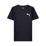 Camiseta Puma Active Logo Pequeno - Infantil AZUL ESCURO