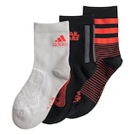 Kit de Meias Sapatilha adidas Star Wars com 3 Pares - Infantil PRETO