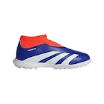 Chuteira Society adidas sem Cadarços Predator League - Infantil AZUL