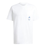 Camiseta adidas Estampada Messi - Masculina BRANCO