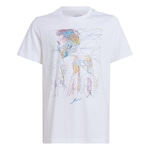 Camiseta adidas Estampada Futebol Messi - Infantil BRANCO