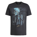 Camiseta adidas Estampada Futebol Messi - Masculina PRETO