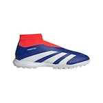 Chuteira Society adidas sem Cadarços Predator League - Adulto AZUL