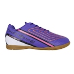 Chuteira Futsal Umbro Chrome - Infantil Roxo/Rosa