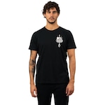 Camiseta do Santos Surf Center Oficial Torcedor Netuno - Masculina PRETO