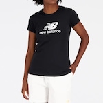 Camiseta New Balance Essentials Basic - Feminina PRETO