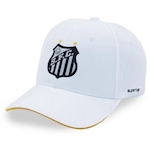 Boné Aba Curva do Santos Supercap Oficial - Snapback - Adulto BRANCO