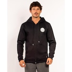 Blusão de Moletom com Capuz Rip Curl Round Logo - Masculino PRETO