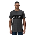 Camiseta Oakley Masculina Casual Sport Tee Masculino CINZA ESCURO