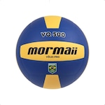 Bola Vôlei de Quadra Mormaii Vq-500 Pro Cob Time Brasil Azul/Amarelo