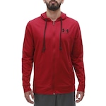 Jaqueta de Moletom de Treino Under Armour Rival Terry Lc Fz - Masculina VERMELHO