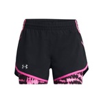 Shorts de Treino Infantil Under Armour Fly By 2 Em 1 - Under Armour PRETO