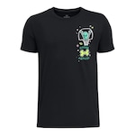 Camiseta Under Armour Basketball Alien - Infantil PRETO